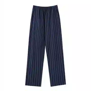 欧迪芬 亲肤舒适透气条纹时尚睡裤 男款 蓝色
