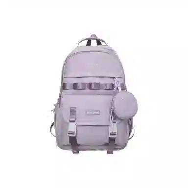 行途双肩包女款韩版百搭大容量初高中大学生书包休闲简约旅行背包尼龙多色