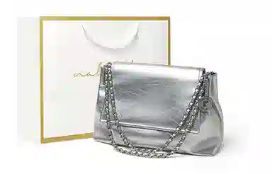 纳兰杜 包包少女女生时尚链条包纯色优斜挎包 牛皮 单肩包 大号 女款