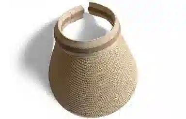 优幽兰 帽子旅游逛街百搭实用空顶帽大头围时尚沙滩帽韩版显脸小防紫外线太阳帽时髦开车遮阳帽小众高级感穿搭 纸型纱 防晒帽 女款