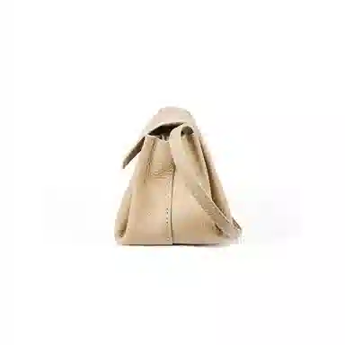 红蜻蜓 时尚真皮小众百搭通勤 牛皮 单肩包 女款 米白色/杏色/黑色