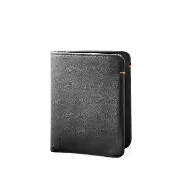 后步 小众不撞款设计简约轻薄百搭休闲通勤日常收纳 头层牛皮 钱包 男女同款情侣款 黑色/咖啡色