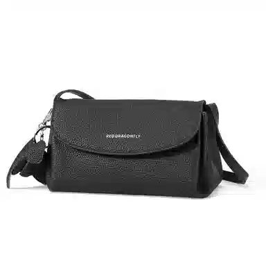 红蜻蜓 时尚真皮小众百搭通勤 牛皮 单肩包 女款 米白色/杏色/黑色