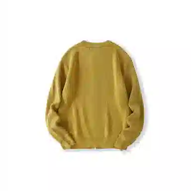 我是大卫 宽松慵懒纯色基础休闲长袖针织衫 男女同款