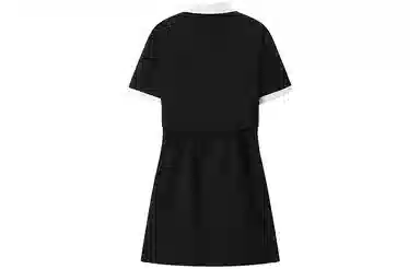 Peacebird Two-in-One Tweed Dress Black