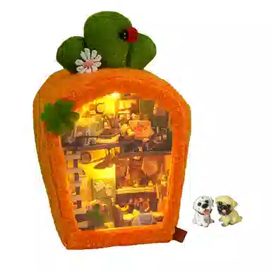 天予小镇 小房子拼装 微缩模型屋 拼图