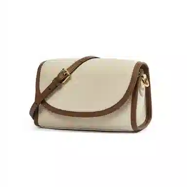 简约休闲手机包女式斜挎包 牛皮 单肩包 女款 大象灰/奶昔白