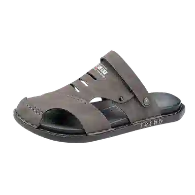 潮泽 合成皮 时尚百搭 沙滩凉鞋 男女同款