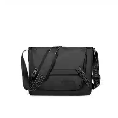 北极猎人 潮流时尚休闲防泼水 涤纶 单肩包斜挎包 常规 男女同款情侣款 黑色/红色/灰色