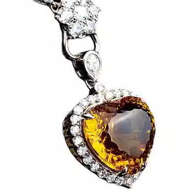 阿黛丽 小众设计 水晶 玉石吊坠 女款