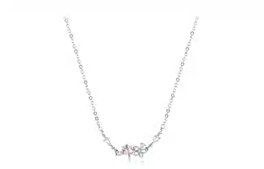 牧言 甜美可爱少女系简约小众设计高级感 镂空花朵微笑弧度水滴拼接百搭手饰 合金 樱花手链 女款