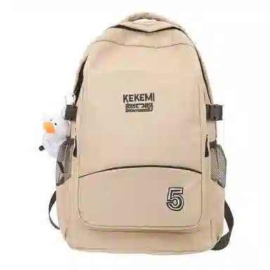 行途双肩包女休闲简约大容量电脑背包男高初中大学生书包尼龙多色