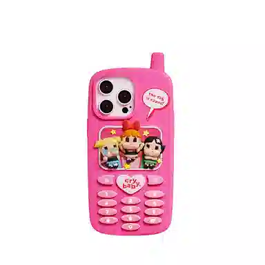 POP MART CRYBABY Powerpuff Girls iPhone Case