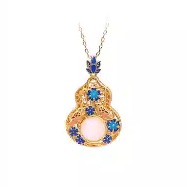 彤彤兔 中式珐琅彩葫芦 烧蓝工艺福禄 铜 项链 女款