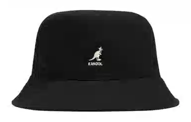 KANGOL Logo Bucket Hat Black