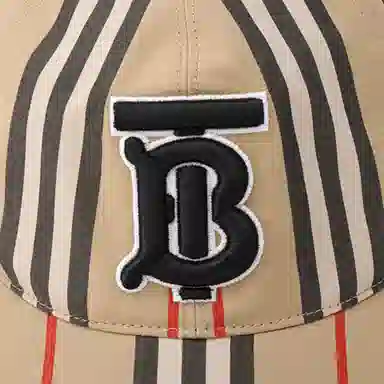 Burberry Logo Embroidered Baseball Cap Beige