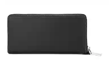 稻草人 商务简约高质感荔枝纹  多卡位大钞位长款 牛皮革 钱包手拿包 常规 男款 黑色