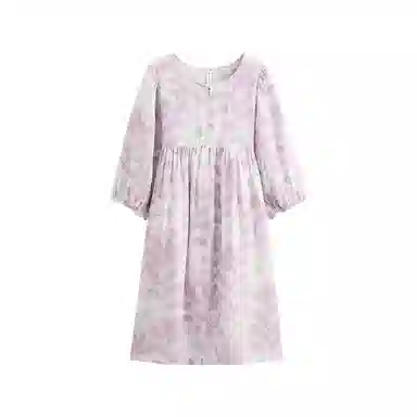 芬腾 宽松休闲圆领睡裙 女款 浅紫
