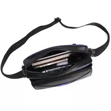 Pierre Cardin Men's Leather Messenger Bag