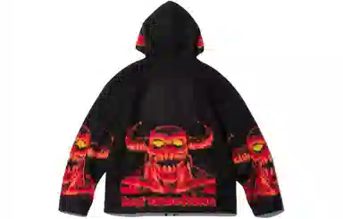 Supreme x Toy Machine ZIP UP HOODED SWEATER