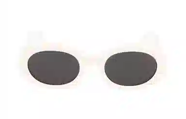 Celine Oval Sunglasses White