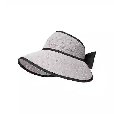 纳兰杜 韩版大帽檐高级感户外旅行防紫外线 织物 防晒帽 女款 卡其色/灰色/粉色