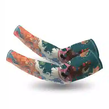 白卷 冰丝防紫外线山海经宽松大码袖套冰袖 防晒袖 男款