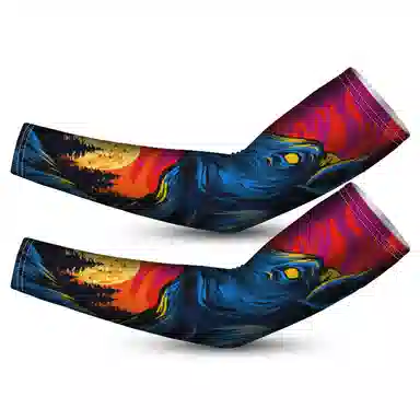 白卷 夏季防紫外线宽松十二生肖袖套 防晒袖 男女同款情侣款