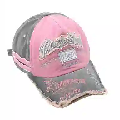 美式复古做旧磨边显脸小韩版深顶大头围宽帽檐 棉 鸭舌帽 男女同款情侣款