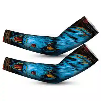 白卷 夏季防紫外线宽松十二生肖袖套 防晒袖 男女同款情侣款