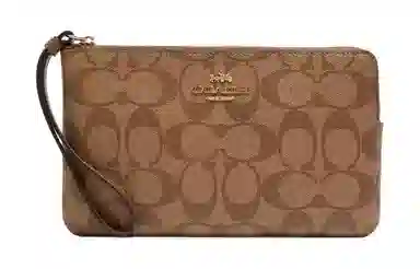 COACH Corner Zip Wristle 20 Logo