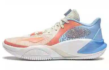 LiNing Storm 8 Low White Orange Blue
