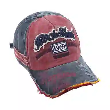 美式复古做旧磨边显脸小韩版深顶大头围宽帽檐 棉 鸭舌帽 男女同款情侣款