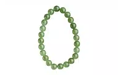 玉说 国风春意盎然冰油青 和田玉 手串 女款 青玉