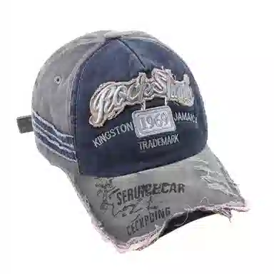 美式复古做旧磨边显脸小韩版深顶大头围宽帽檐 棉 鸭舌帽 男女同款情侣款