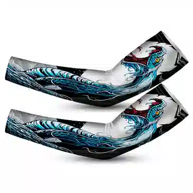 白卷 夏季防紫外线宽松十二生肖袖套 防晒袖 男女同款情侣款