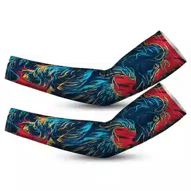 白卷 夏季防紫外线宽松十二生肖袖套 防晒袖 男女同款情侣款