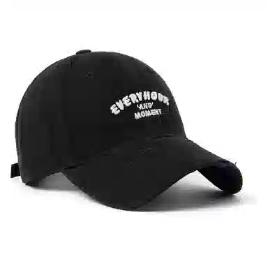 白卷 软顶宽檐休闲透气遮阳帽磨破水洗刺绣 棉 棒球帽 男女同款情侣款