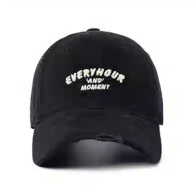 白卷 软顶宽檐休闲透气遮阳帽磨破水洗刺绣 棉 棒球帽 男女同款情侣款