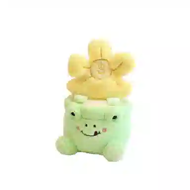 雄俊 有钱花小盆栽摆件 花朵花束 玩偶 毛绒公仔