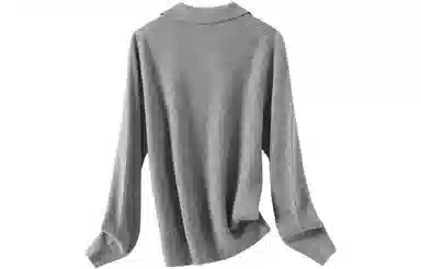 恒源祥 翻领纯色休闲长袖毛衣 女款