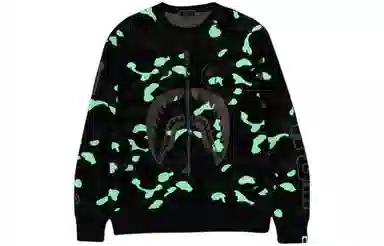 A BATHING APE City Camo Shark Crewneck
