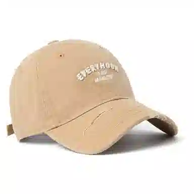 白卷 软顶宽檐休闲透气遮阳帽磨破水洗刺绣 棉 棒球帽 男女同款情侣款