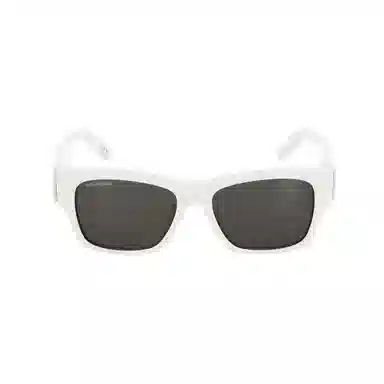 Balenciaga Logo Sunglasses White
