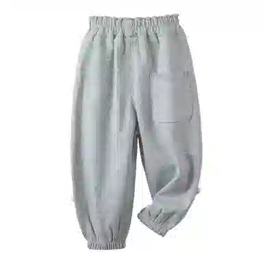 十月妈咪 立体装饰松紧束脚休闲裤 儿童款