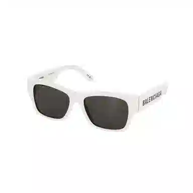 Balenciaga Logo Sunglasses White