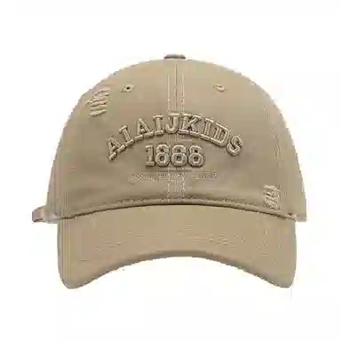 山一丸 字母立体刺绣破洞户外 大头围 棉 鸭舌帽 男女同款情侣款