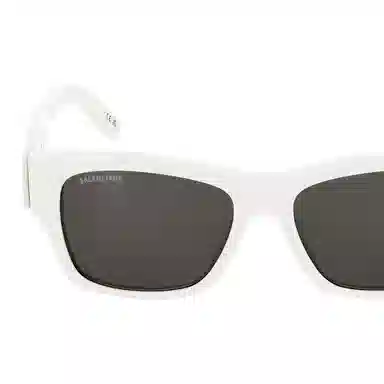 Balenciaga Logo Sunglasses White