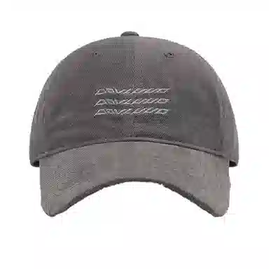 山一丸 春秋季磨毛字母刺绣 中性款软顶 棉 鸭舌帽 男女同款情侣款