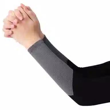 白卷 夏季防紫外线遮阳拼色直筒冰丝 防晒袖 男女同款情侣款